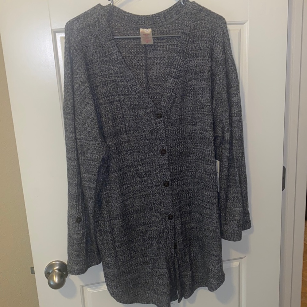Soft Gray Waffle knit Shirt